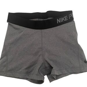 Nike Pro Heather Gray Training Shorts